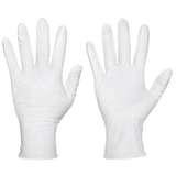 White Gloves, 9" Nitrile, 5Mil Cleanroom ISO 5 / Class 100, Large 100/Bag redirect to product page
